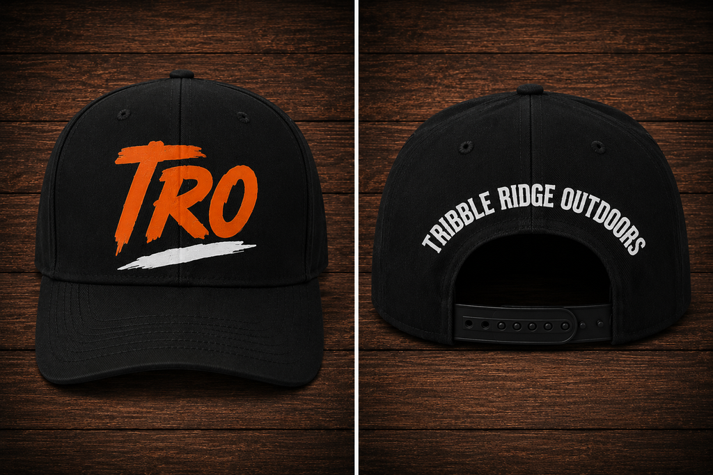 Tribble Ridge Outdoors™ TRO Black Adjustable Velcro Hat