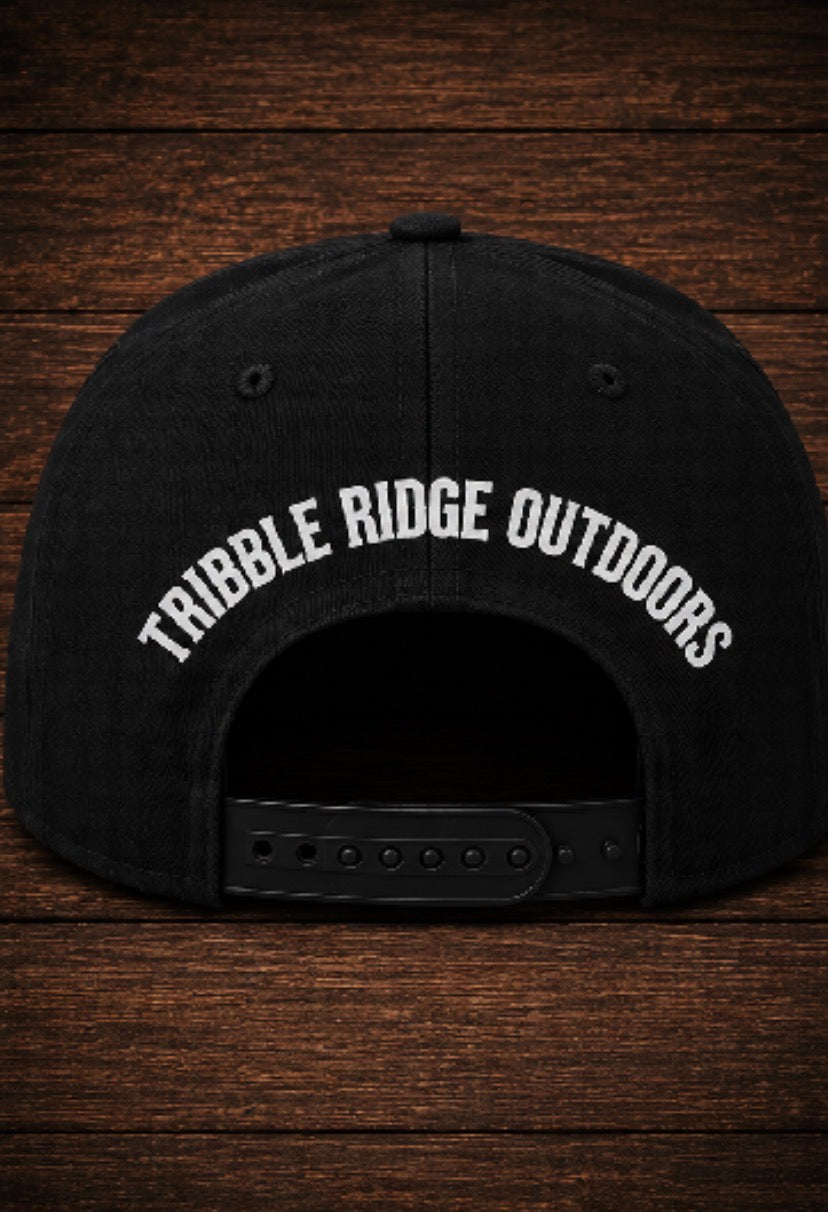 Tribble Ridge Outdoors™ TRO Black Adjustable Velcro Hat